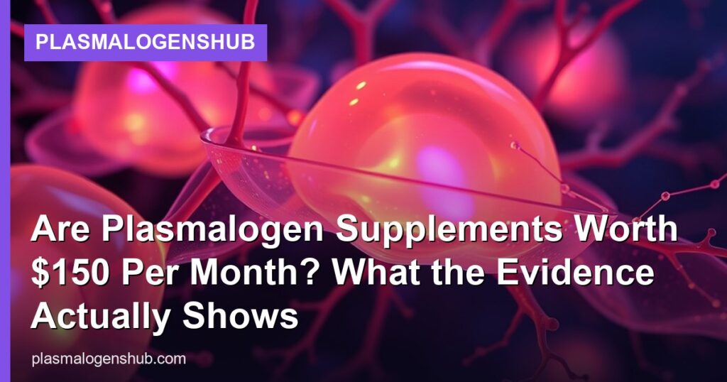 Are Plasmalogen Supplements Worth $150 Per Month? What the Evidence Actually Shows - PlasmalogensHub