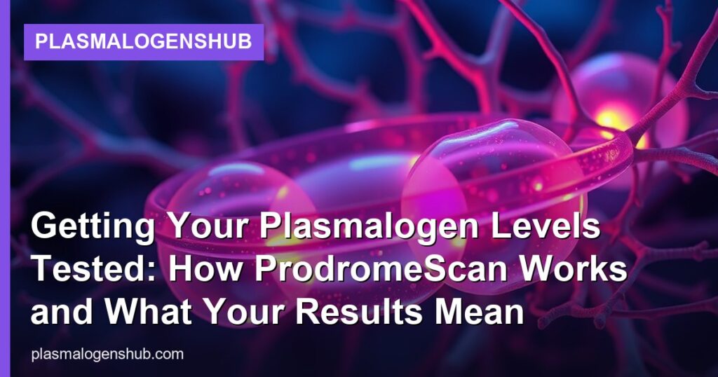 Getting Your Plasmalogen Levels Tested: How ProdromeScan Works and What Your Results Mean - PlasmalogensHub