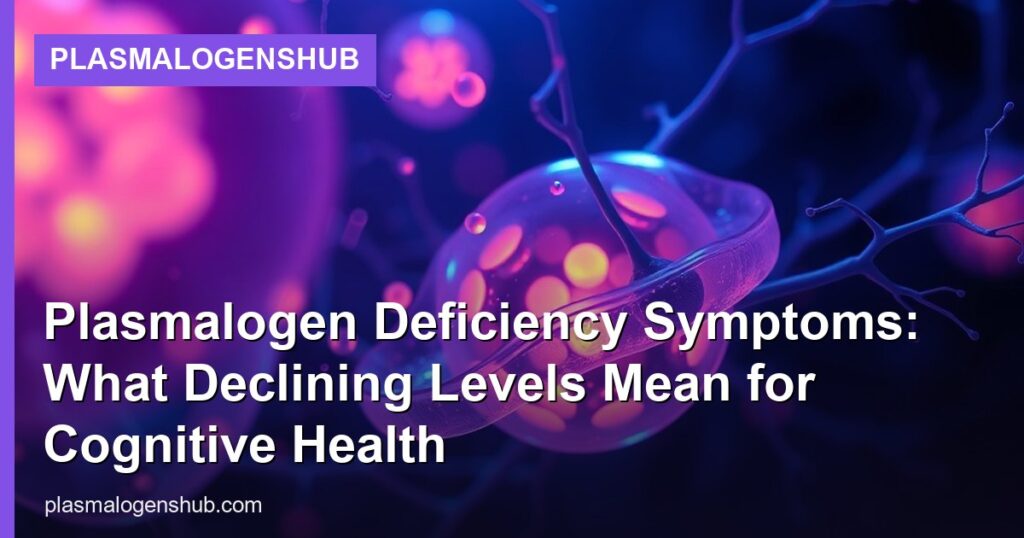 Plasmalogen Deficiency Symptoms: What Declining Levels Mean for Cognitive Health - PlasmalogensHub