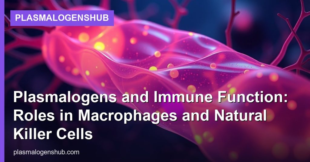 Plasmalogens and Immune Function: Roles in Macrophages and Natural Killer Cells - PlasmalogensHub