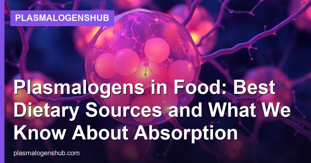 Plasmalogens in Food: Best Dietary Sources and What We Know About Absorption - PlasmalogensHub