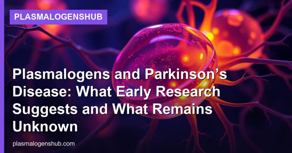 Plasmalogens and Parkinson’s Disease: What Early Research Suggests and What Remains Unknown - PlasmalogensHub