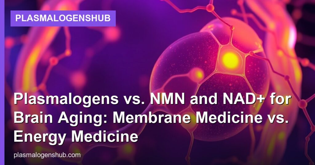 Plasmalogens vs. NMN and NAD+ for Brain Aging: Membrane Medicine vs. Energy Medicine - PlasmalogensHub