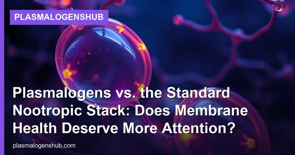 Plasmalogens vs. the Standard Nootropic Stack: Does Membrane Health Deserve More Attention? - PlasmalogensHub