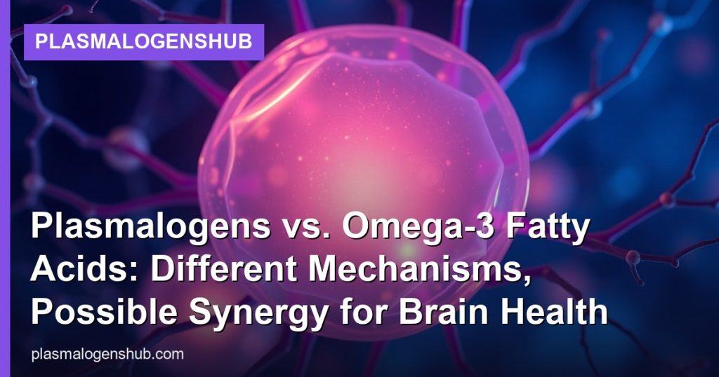Plasmalogens vs. Omega-3 Fatty Acids: Different Mechanisms, Possible Synergy for Brain Health - PlasmalogensHub