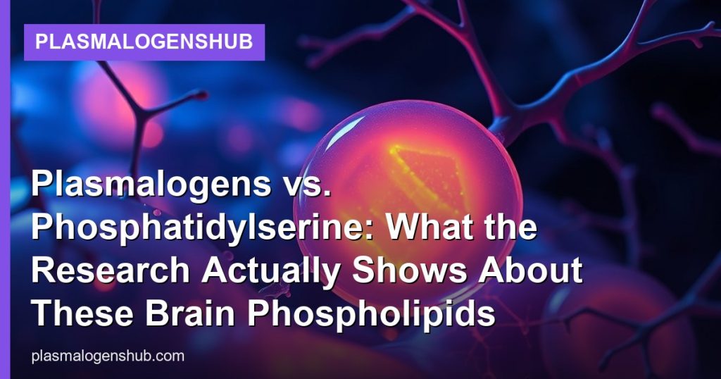 Plasmalogens vs. Phosphatidylserine: What the Research Actually Shows About These Brain Phospholipids - PlasmalogensHub