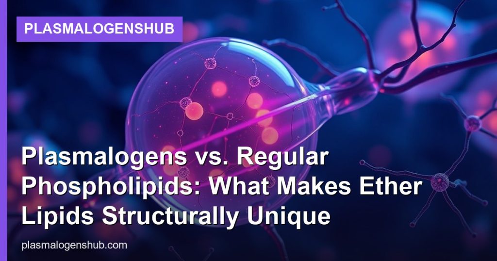 Plasmalogens vs. Regular Phospholipids: What Makes Ether Lipids Structurally Unique - PlasmalogensHub