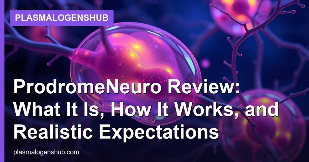 ProdromeNeuro Review: What It Is, How It Works, and Realistic Expectations - PlasmalogensHub