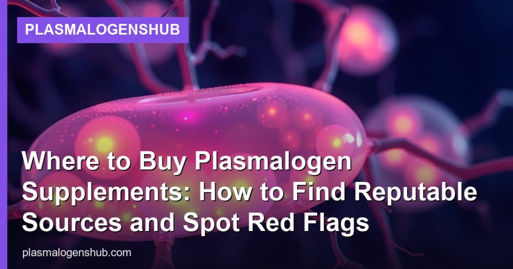 Where to Buy Plasmalogen Supplements: How to Find Reputable Sources and Spot Red Flags - PlasmalogensHub