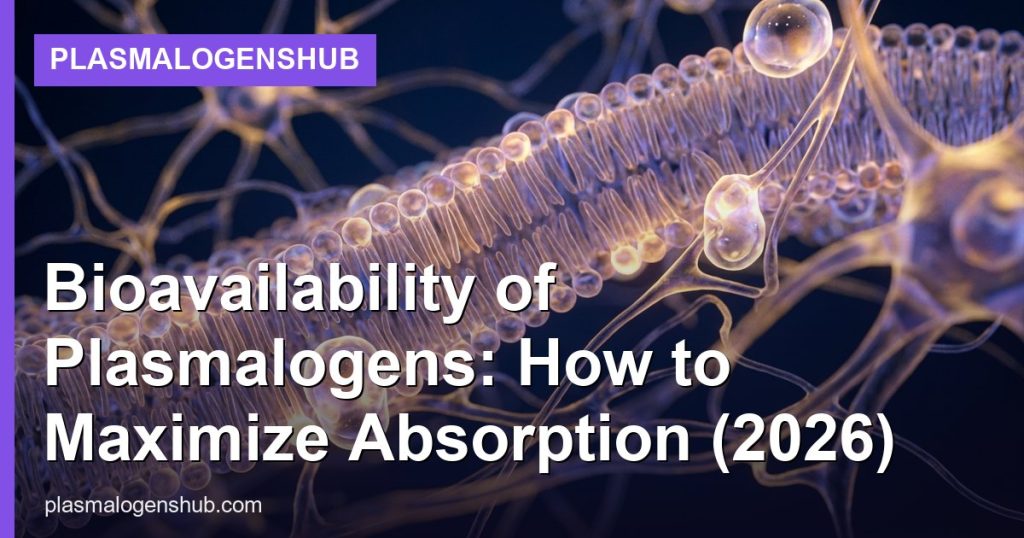 Bioavailability of Plasmalogens: How to Maximize Absorption (2026) - PlasmalogensHub