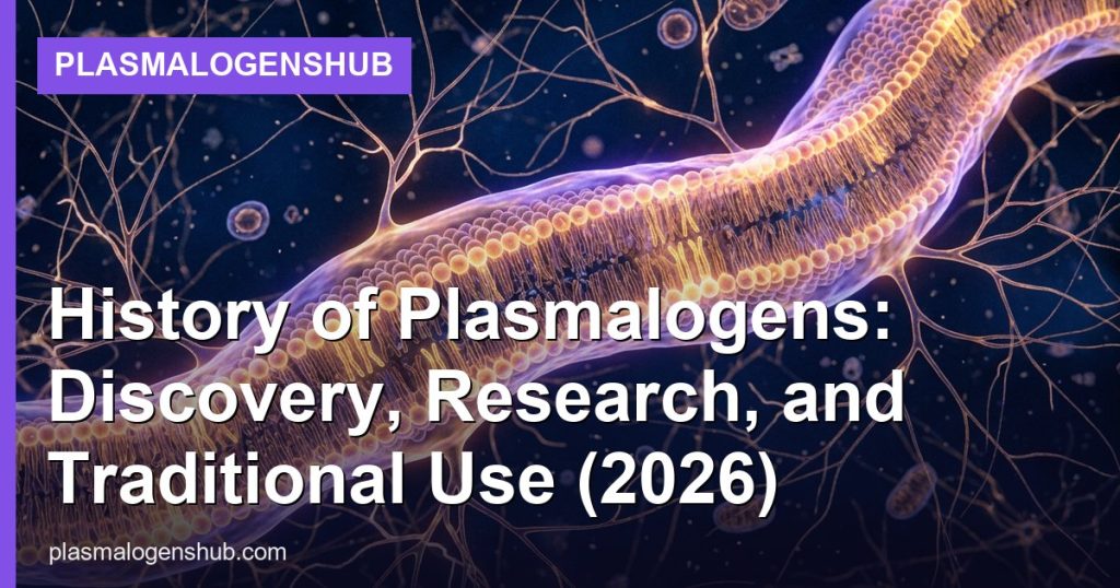 History of Plasmalogens: Discovery, Research, and Traditional Use (2026) - PlasmalogensHub