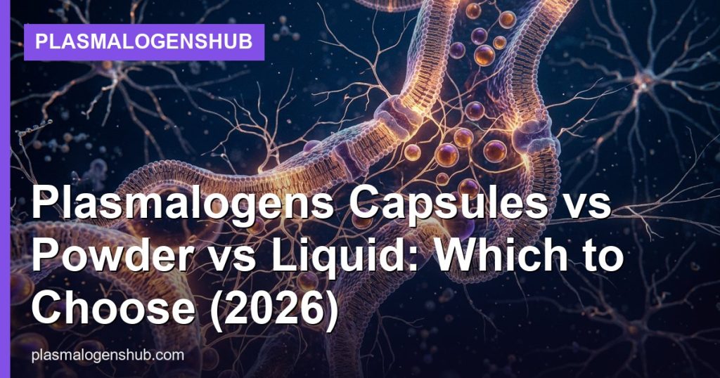 Plasmalogens Capsules vs Powder vs Liquid: Which to Choose (2026) - PlasmalogensHub