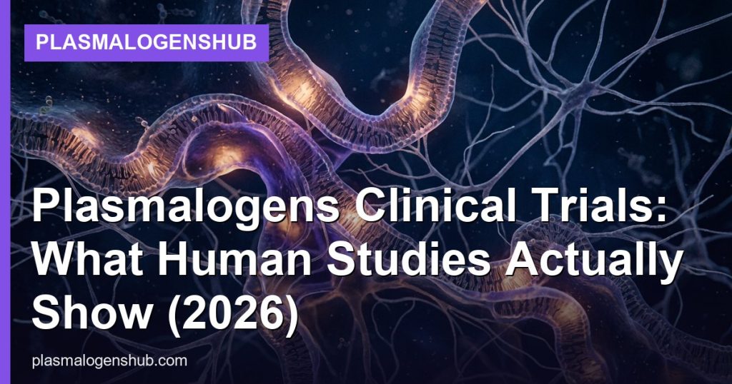 Plasmalogens Clinical Trials: What Human Studies Actually Show (2026) - PlasmalogensHub