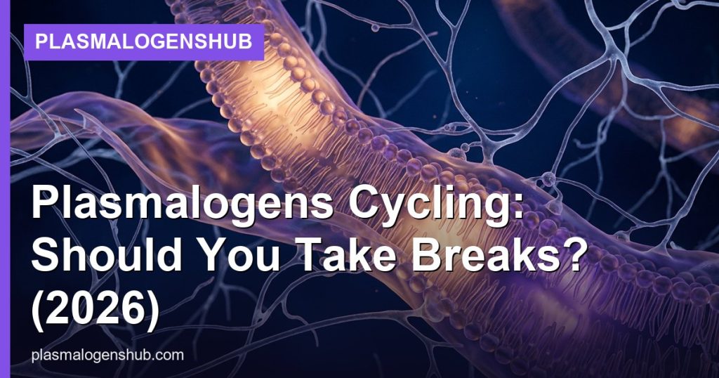 Plasmalogens Cycling: Should You Take Breaks? (2026) - PlasmalogensHub