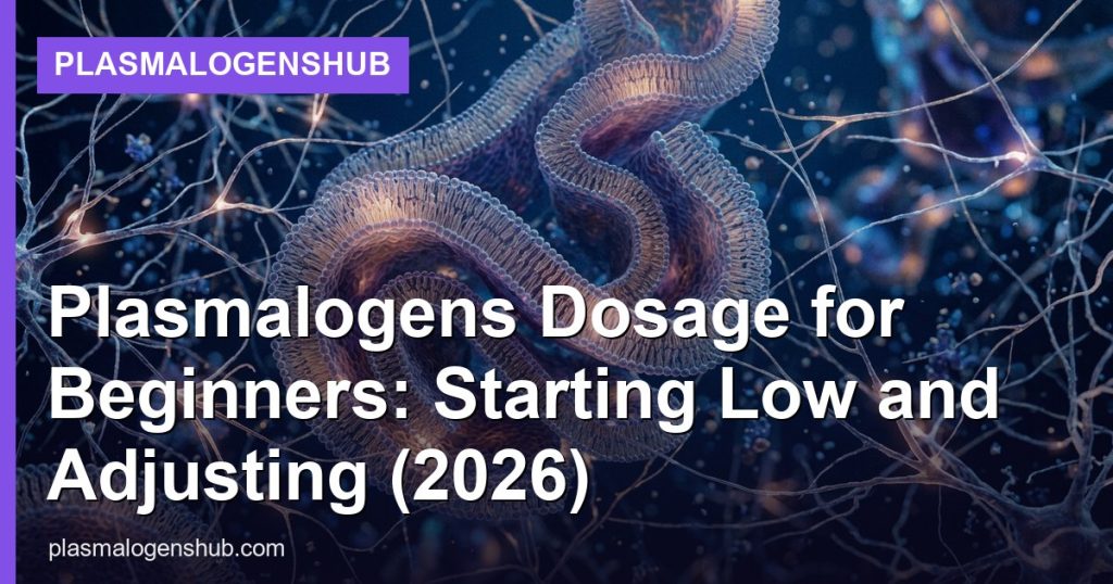 Plasmalogens Dosage for Beginners: Starting Low and Adjusting (2026) - PlasmalogensHub
